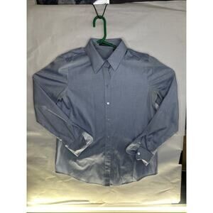 Liz Claiborne Men Vintage Long Sleeve Shirt - Blue - Size 8